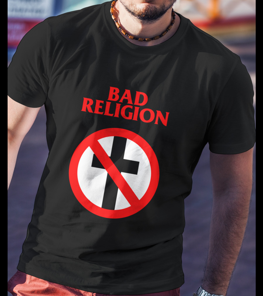 Bad Religion No Cross Symbol Iconic Punk Band T-Shirt