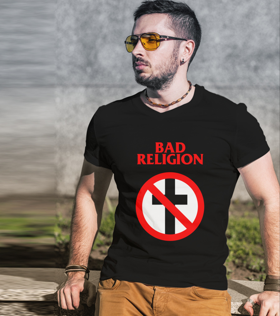 Bad Religion No Cross Symbol Iconic Punk Band T-Shirt