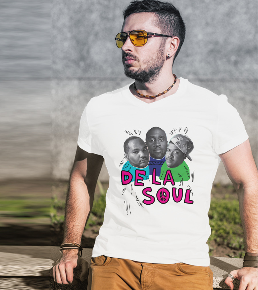 De La Soul Trio Portrait With Peace T-Shirt