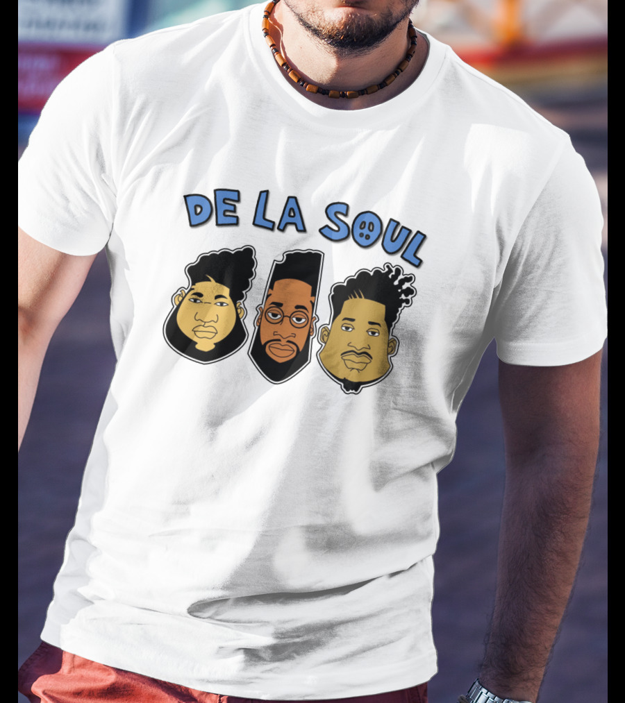 De La Soul Cartoon Faces Trio T-Shirt