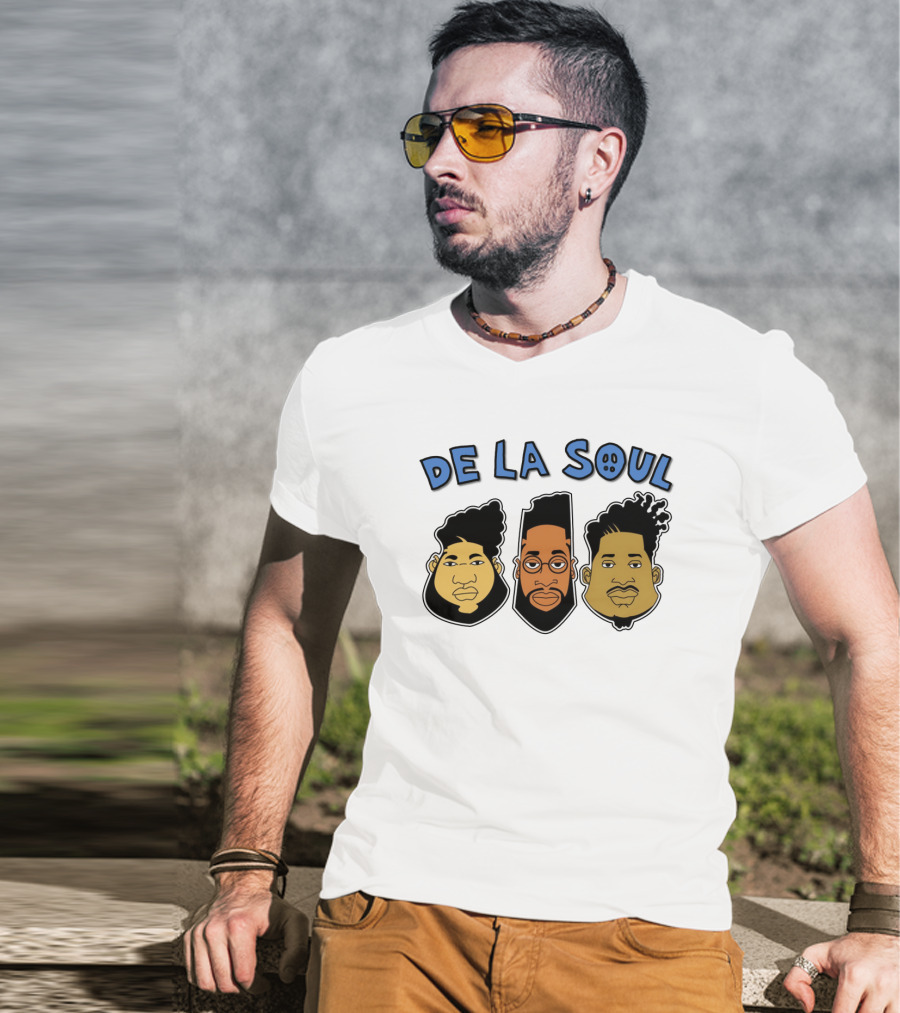 De La Soul Cartoon Faces Trio T-Shirt