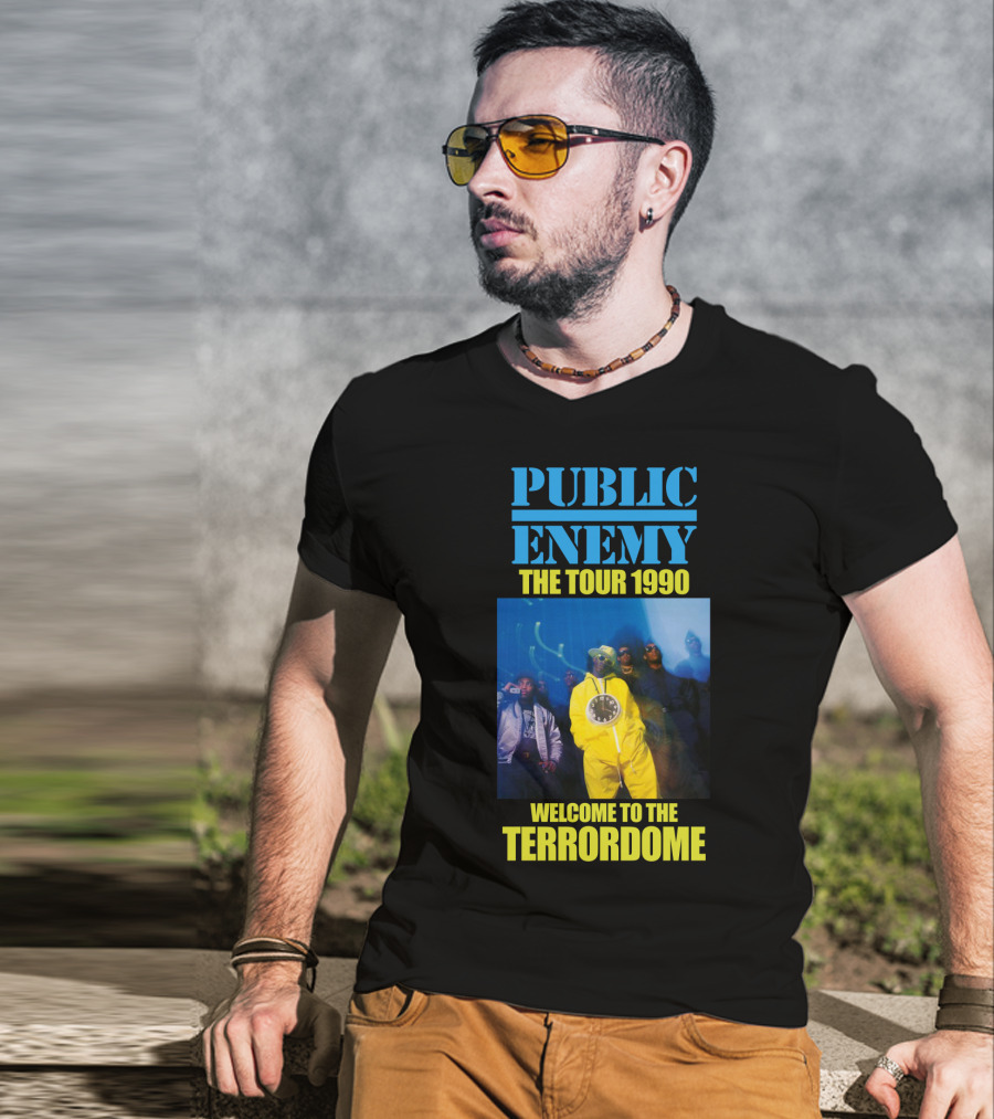 Public Enemy The Tour 1990 Welcome To The Terrordome T-Shirt
