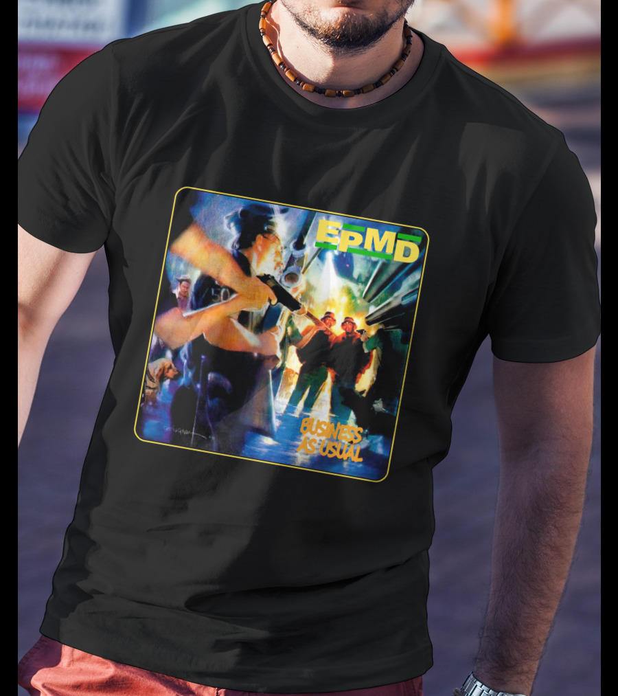 Epmd Business As Usual 8 Album Cover T-Shirt