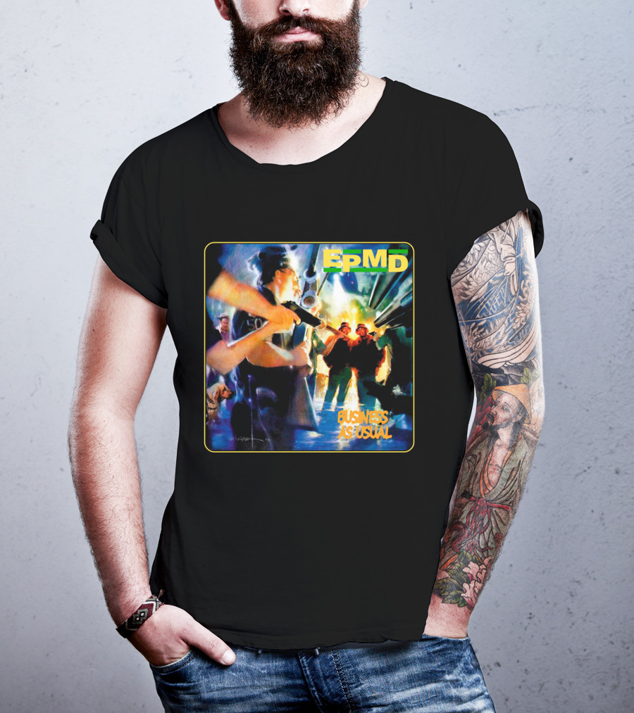 Epmd Business As Usual 8 Album Cover T-Shirt