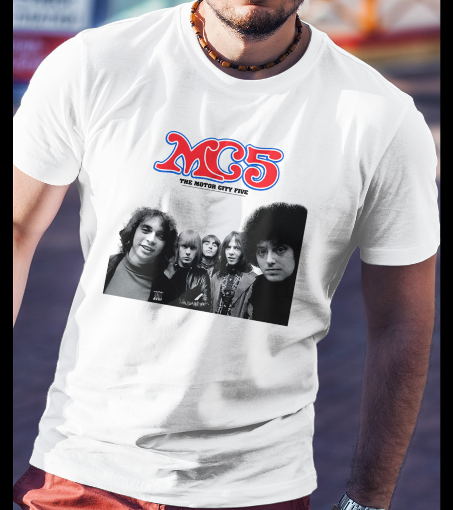 Mc5 The Motor City Five Band Retro Group Photo T-Shirt
