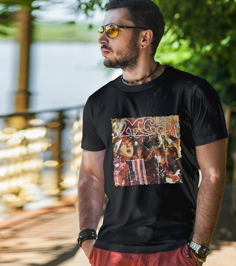 Mc5 American Band Iconic Collage Artwork T-Shirt
