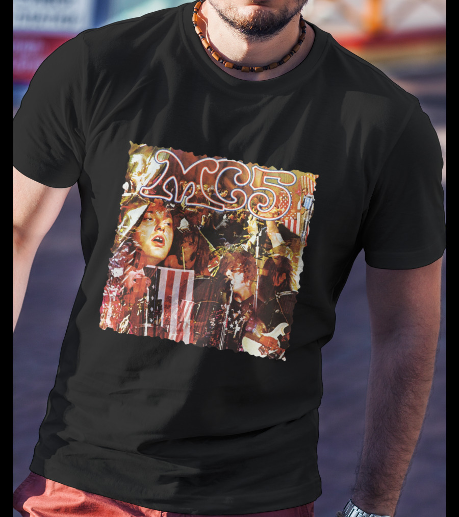 Mc5 American Band Iconic Collage Artwork T-Shirt