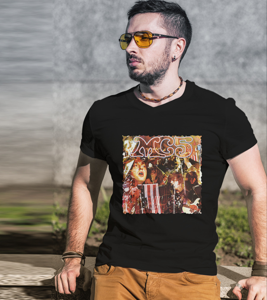 Mc5 American Band Iconic Collage Artwork T-Shirt