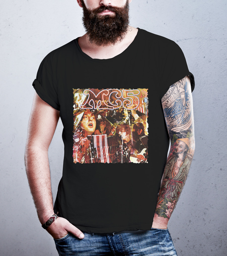 Mc5 American Band Iconic Collage Artwork T-Shirt