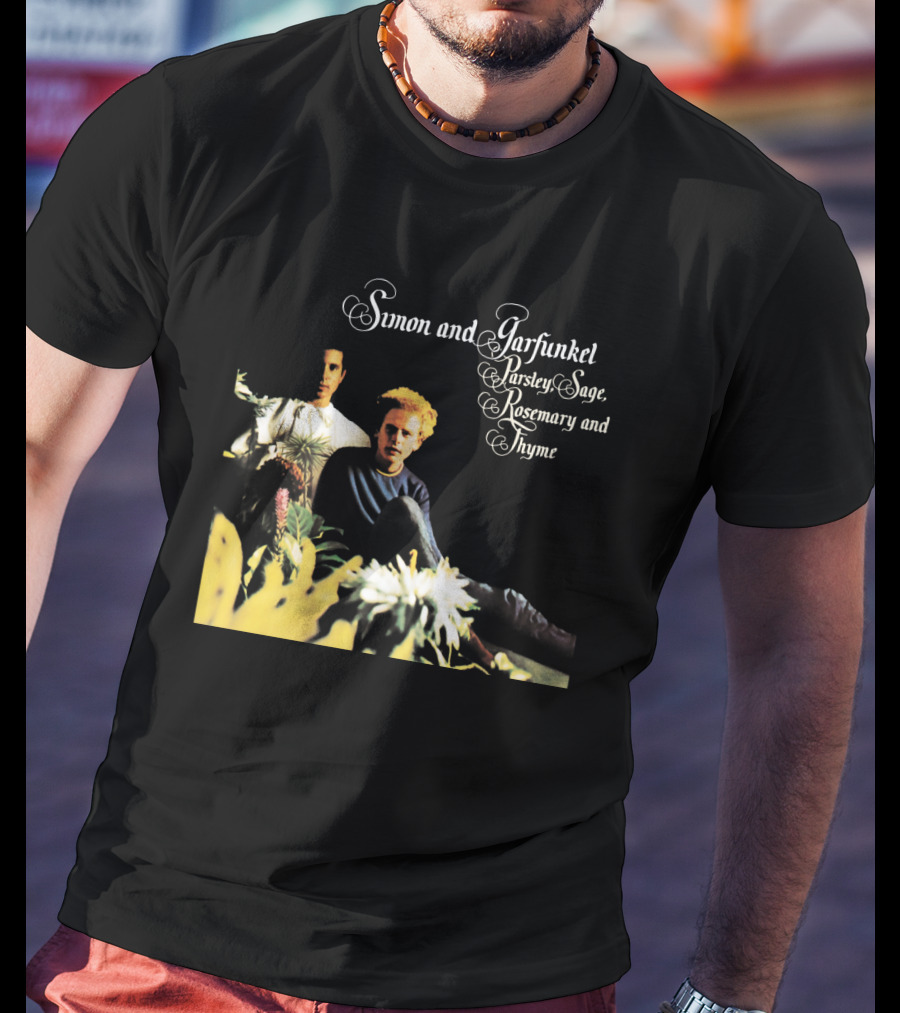Simon And Garfunkel Parsley Sage Rosemary And Thyme Album Cover T-Shirt