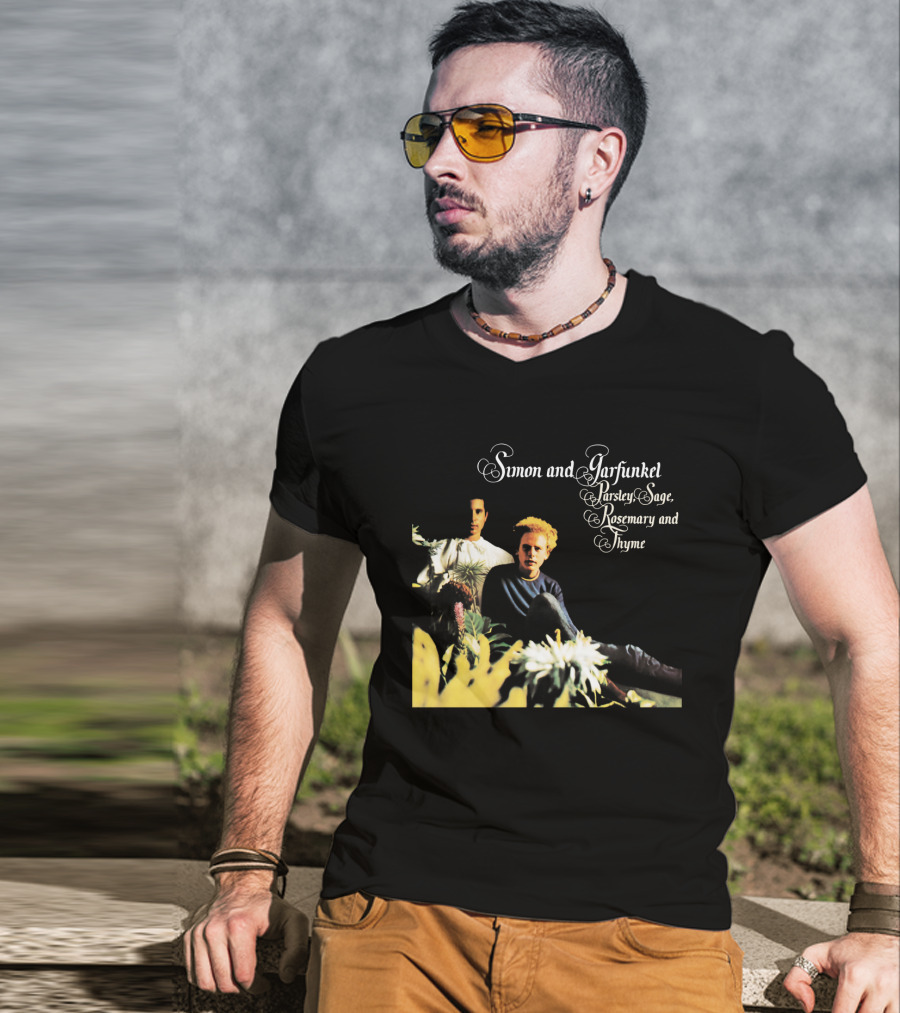 Simon And Garfunkel Parsley Sage Rosemary And Thyme Album Cover T-Shirt