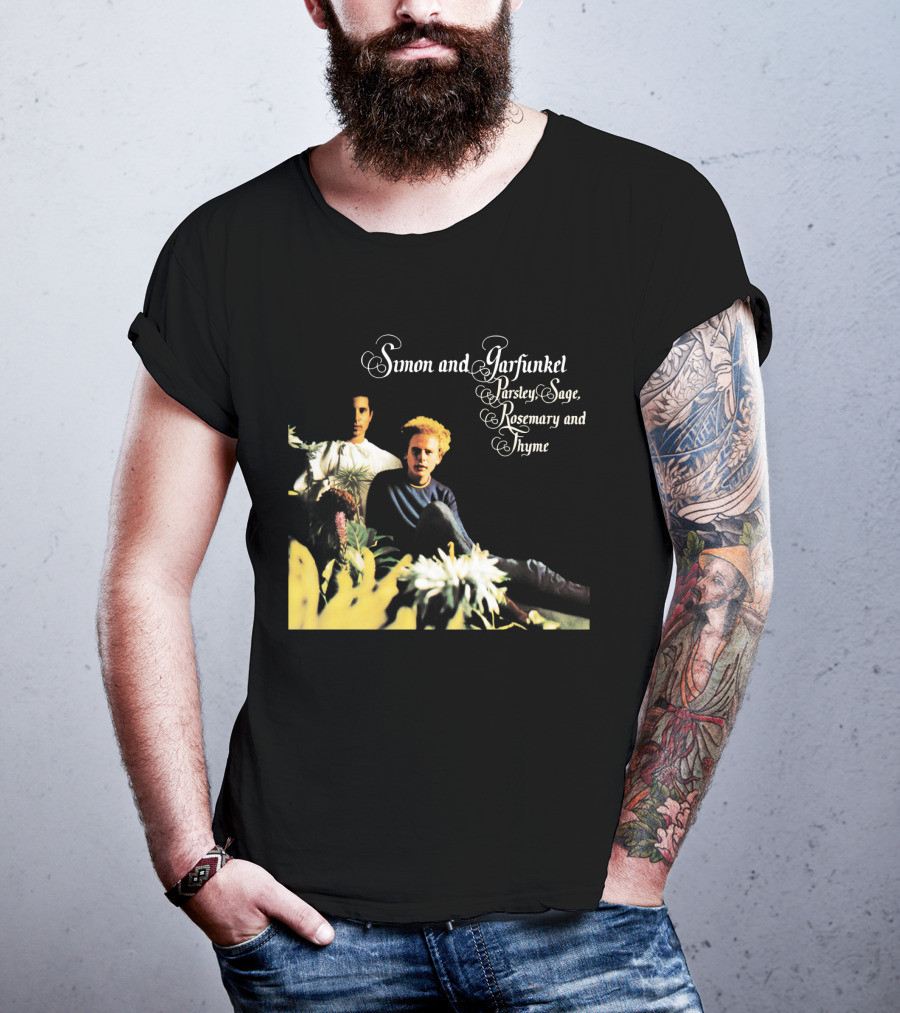 Simon And Garfunkel Parsley Sage Rosemary And Thyme Album Cover T-Shirt