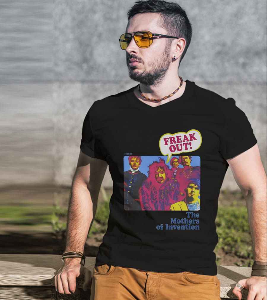 Freak Out The Mothers Of Invention Vintage Album Cover T-Shirt