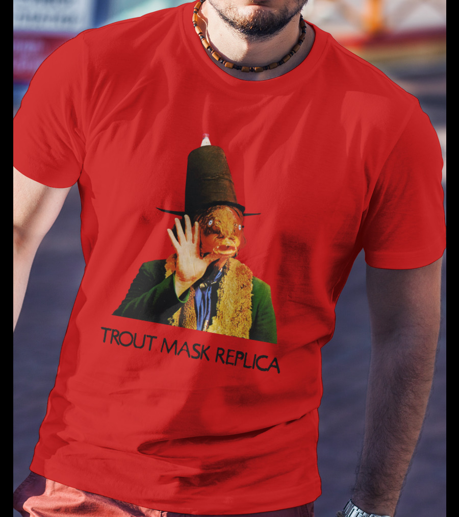 Captain Beefheart Trout Mask Replica Surreal Fish Head T-Shirt