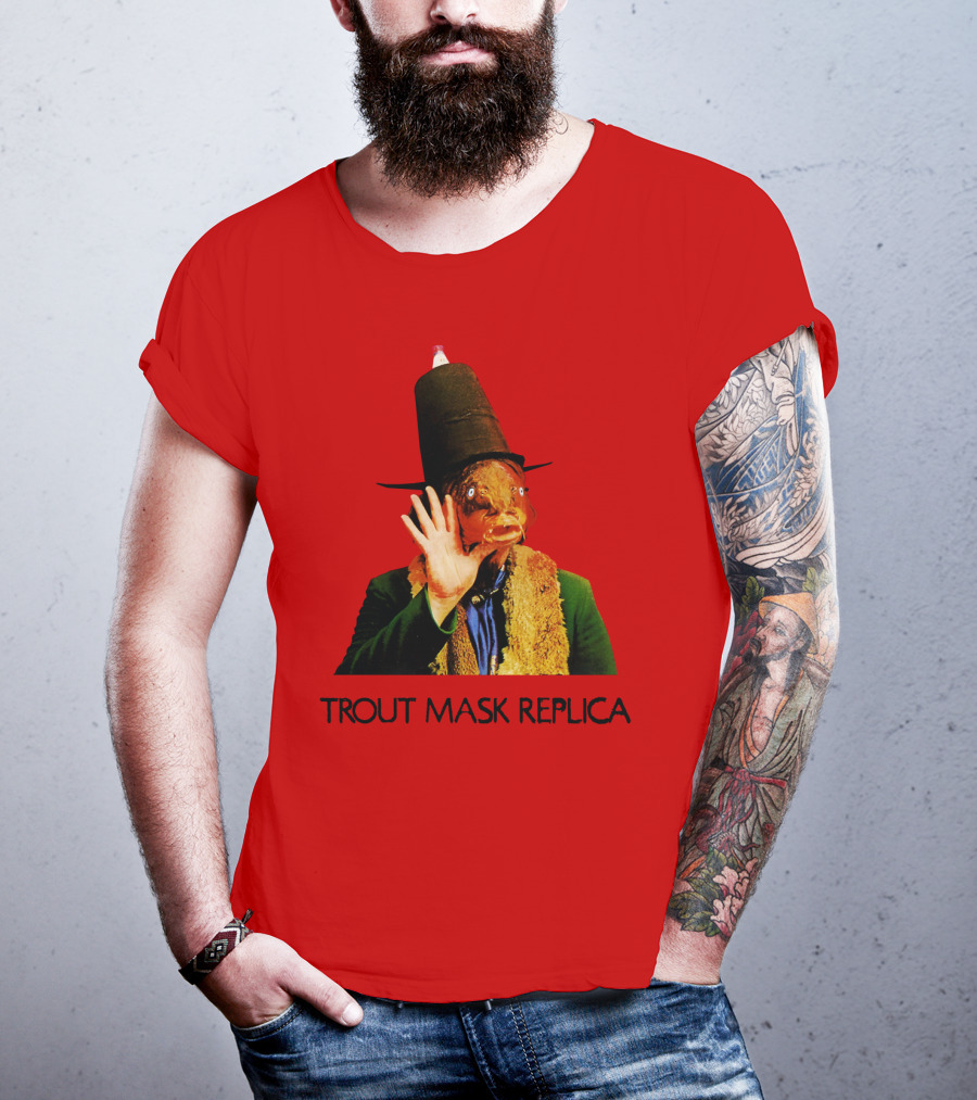 Captain Beefheart Trout Mask Replica Surreal Fish Head T-Shirt