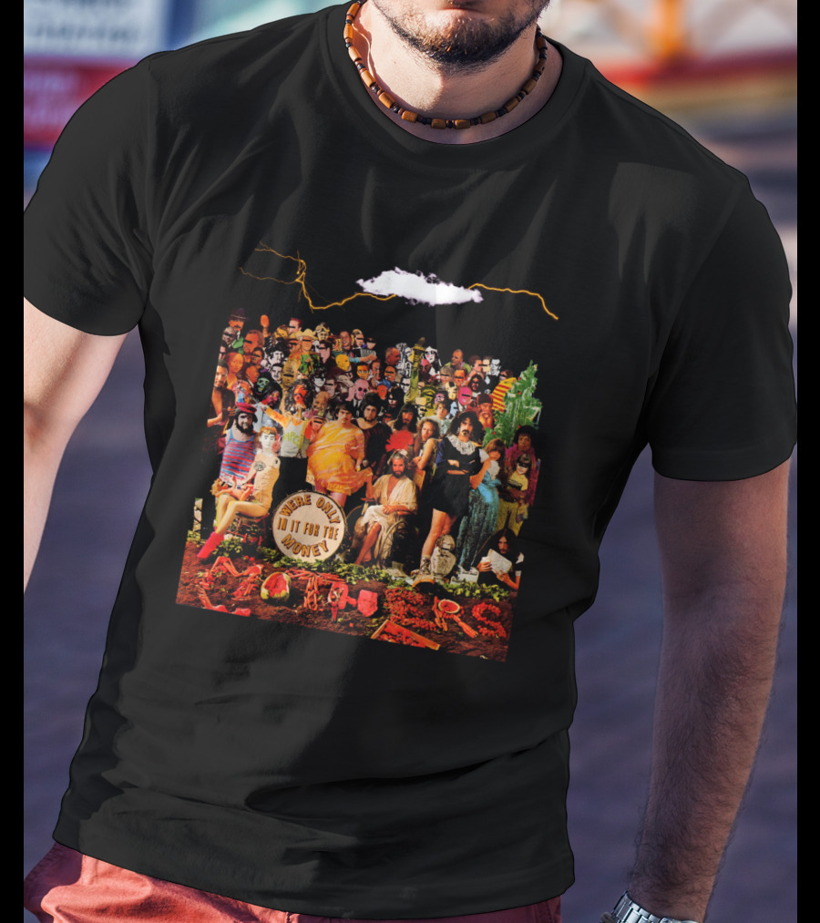 Frank Zappa We're Only In It For The Money Album Cover Collage Style T-Shirt