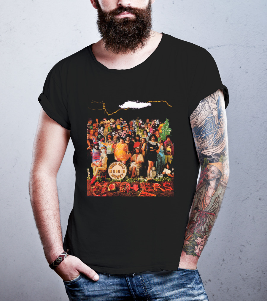 Frank Zappa We're Only In It For The Money Album Cover Collage Style T-Shirt