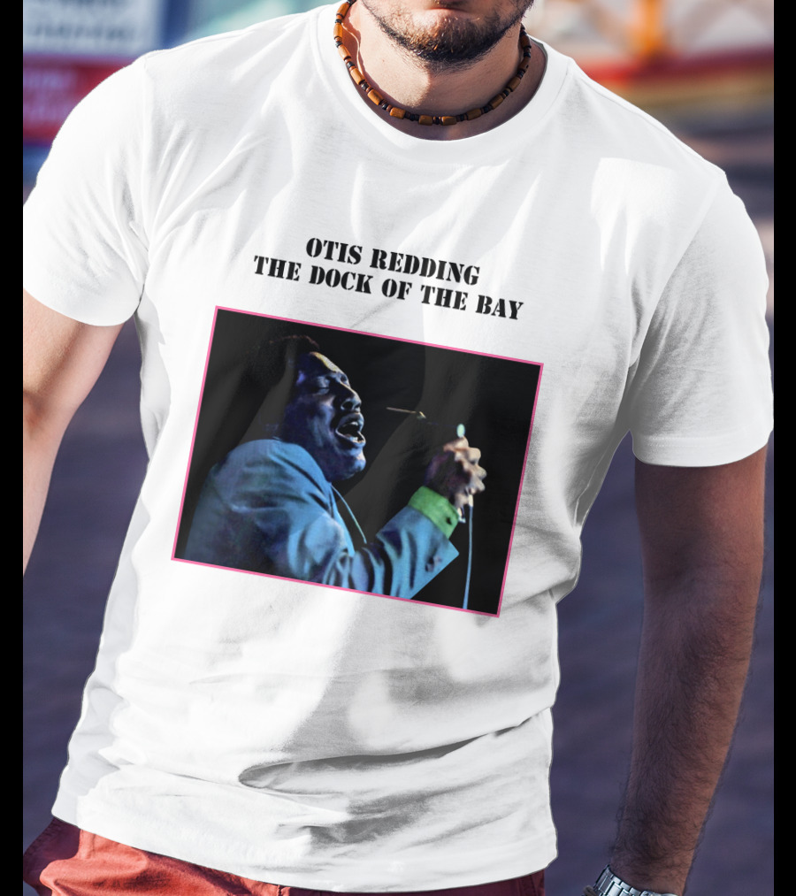 OTIS REDDING THE DOCK OF THE BAY 1968 Blue Suit Performance T-Shirt