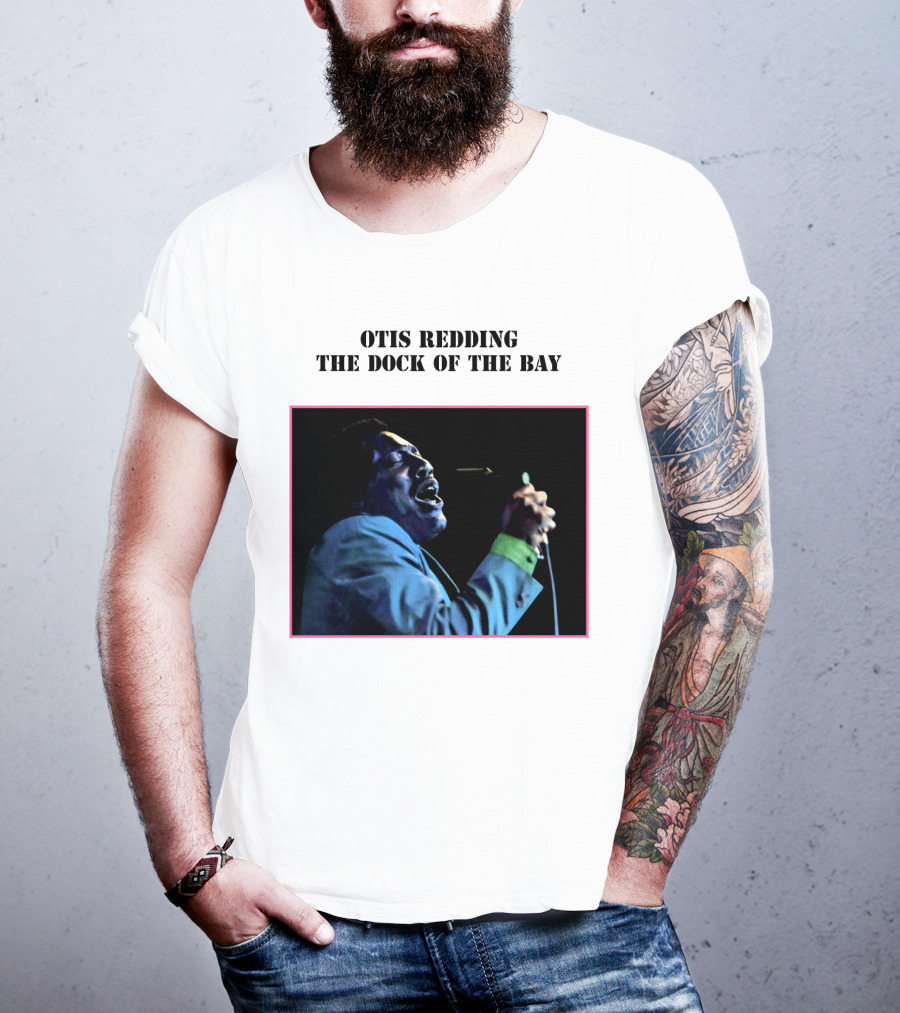 OTIS REDDING THE DOCK OF THE BAY 1968 Blue Suit Performance T-Shirt