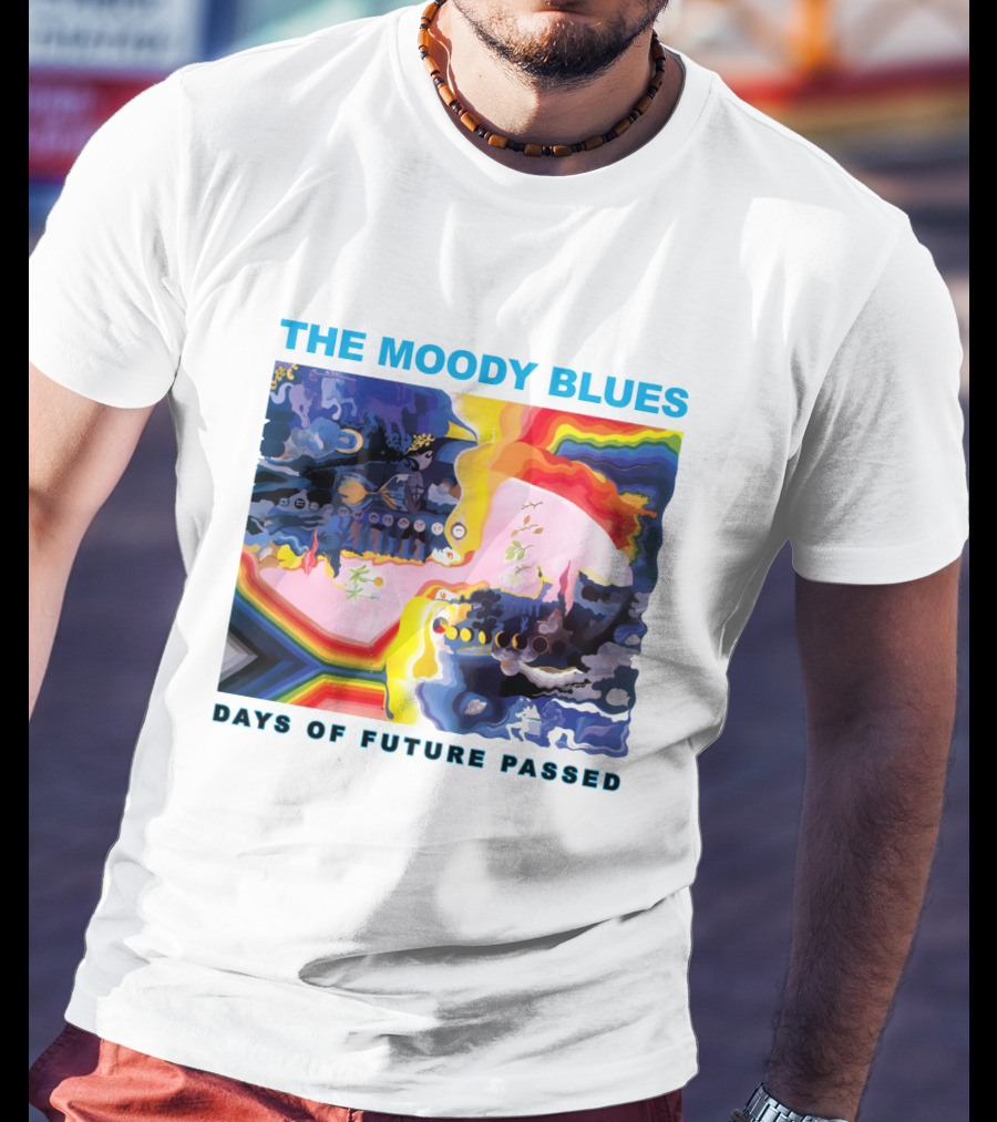 THE MOODY BLUES DAYS OF FUTURE PASSED Psychedelic Album Cover T-Shirt