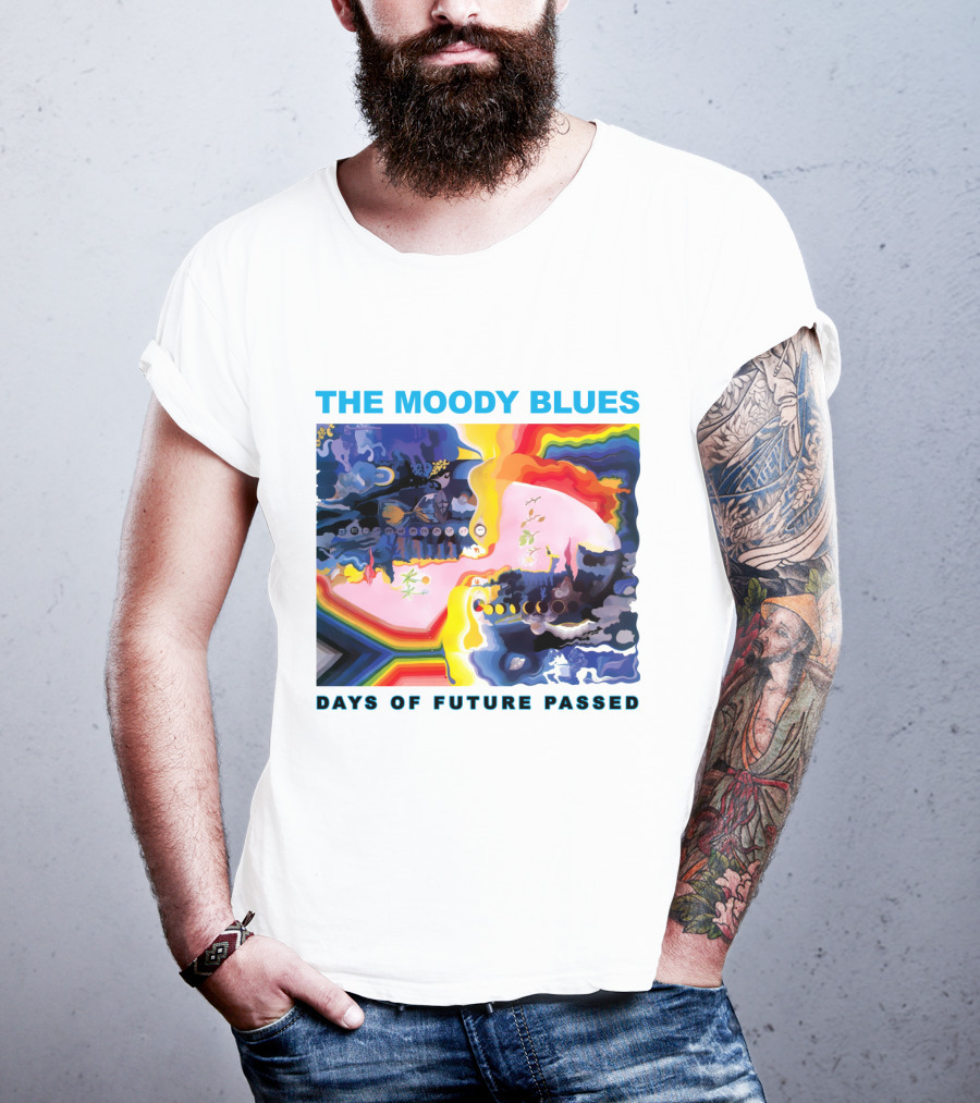 THE MOODY BLUES DAYS OF FUTURE PASSED Psychedelic Album Cover T-Shirt