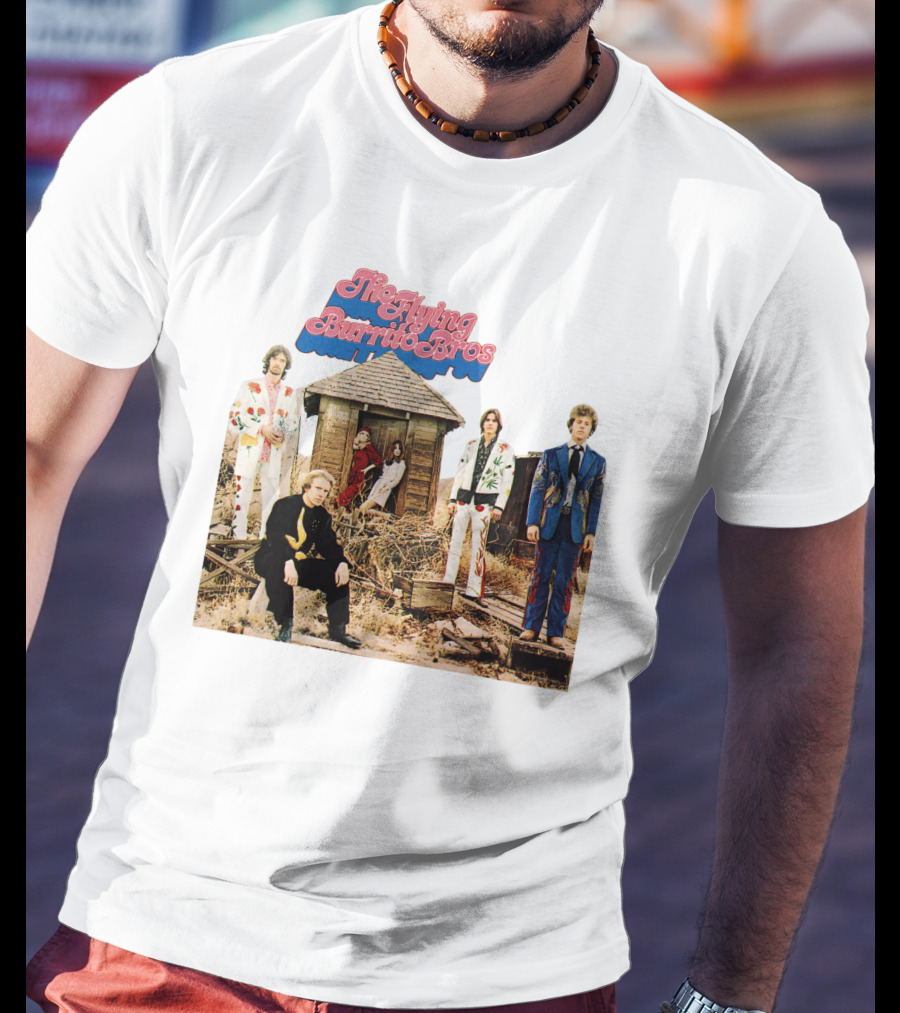 The Flying Burrito Bros The Gilded Palace Of Sin Album Cover Band Members In Colorful Suits T-Shirt