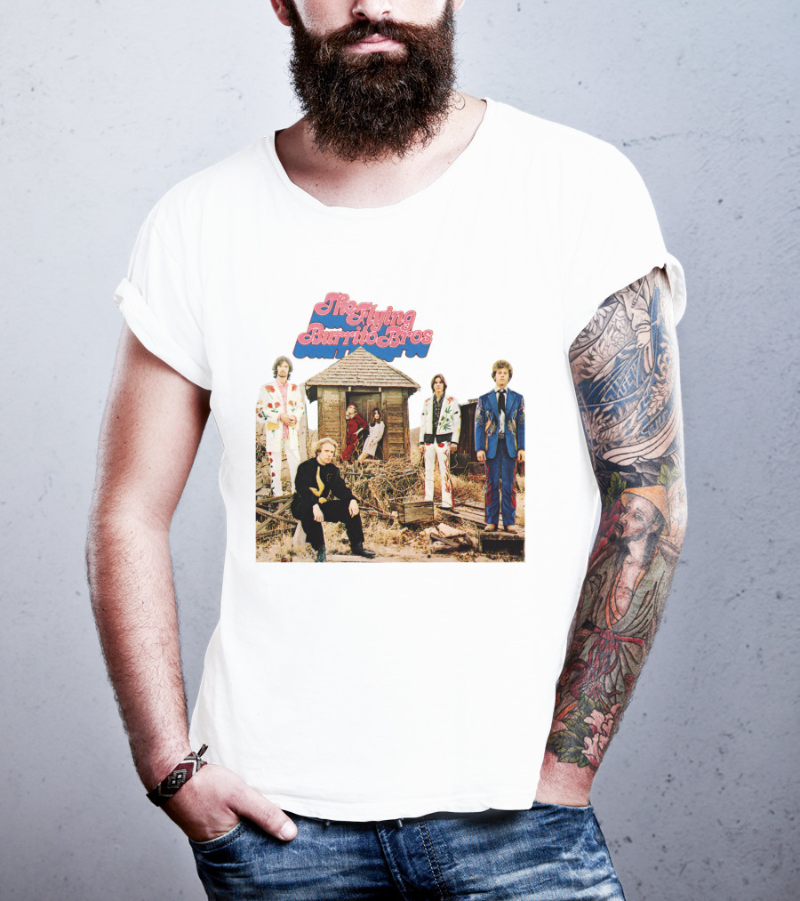 The Flying Burrito Bros The Gilded Palace Of Sin Album Cover Band Members In Colorful Suits T-Shirt