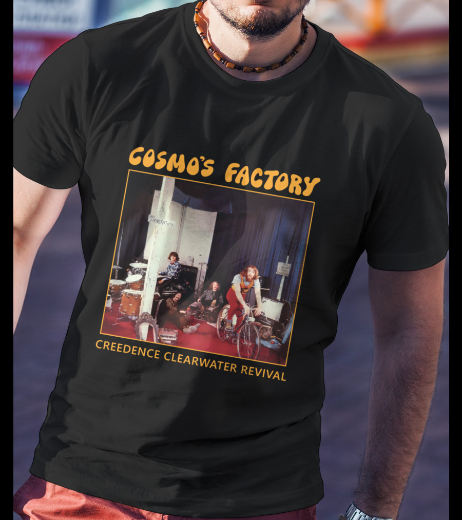 Creedence Clearwater Revival Cosmo's Factory Album 1970 Band Photo T-Shirt