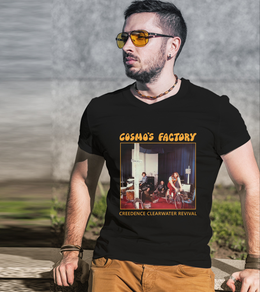 Creedence Clearwater Revival Cosmo's Factory Album 1970 Band Photo T-Shirt