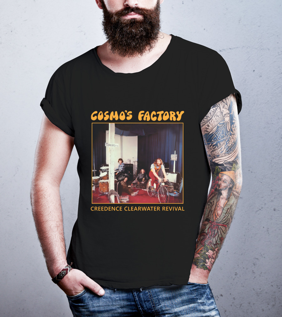 Creedence Clearwater Revival Cosmo's Factory Album 1970 Band Photo T-Shirt