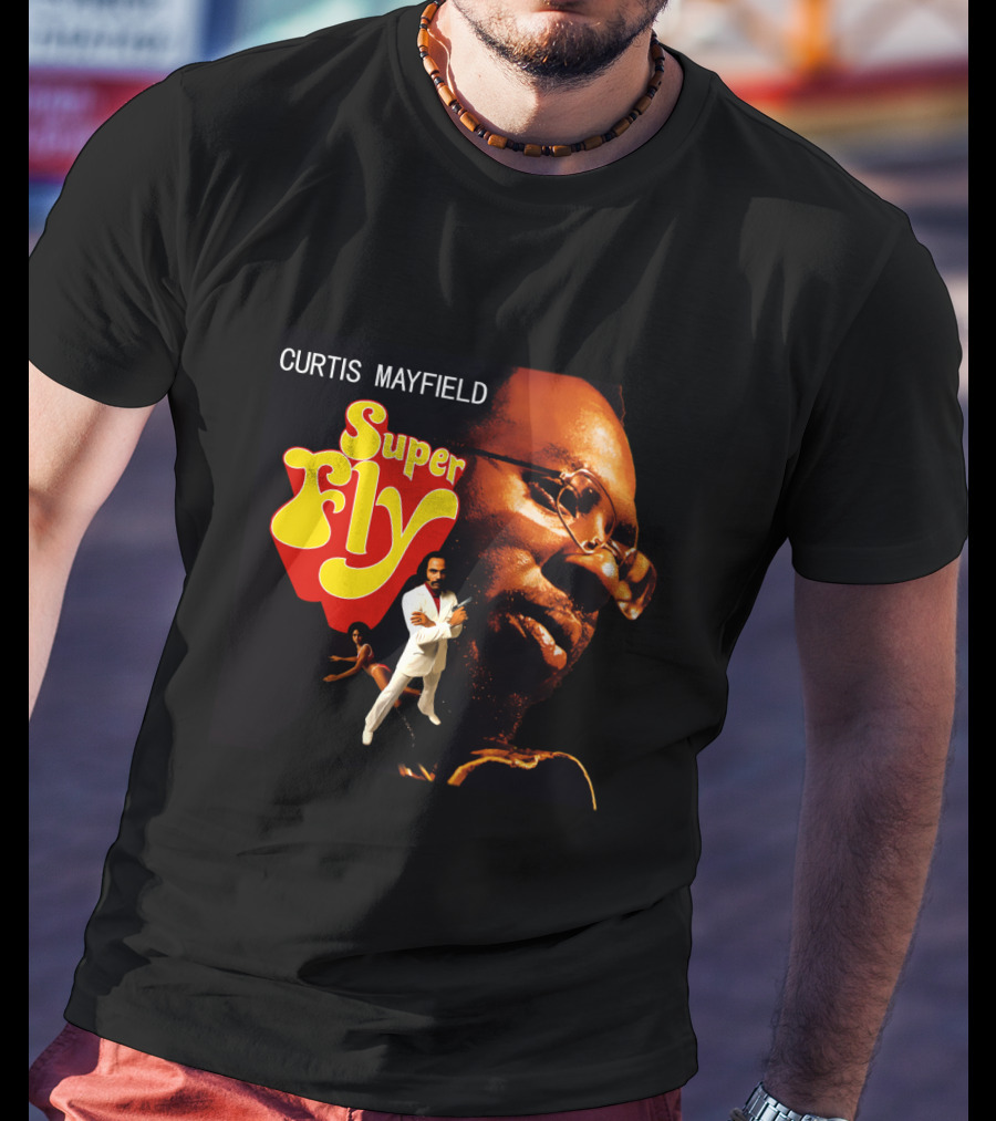 Curtis Mayfield Super Fly Classic Album Cover T-Shirt