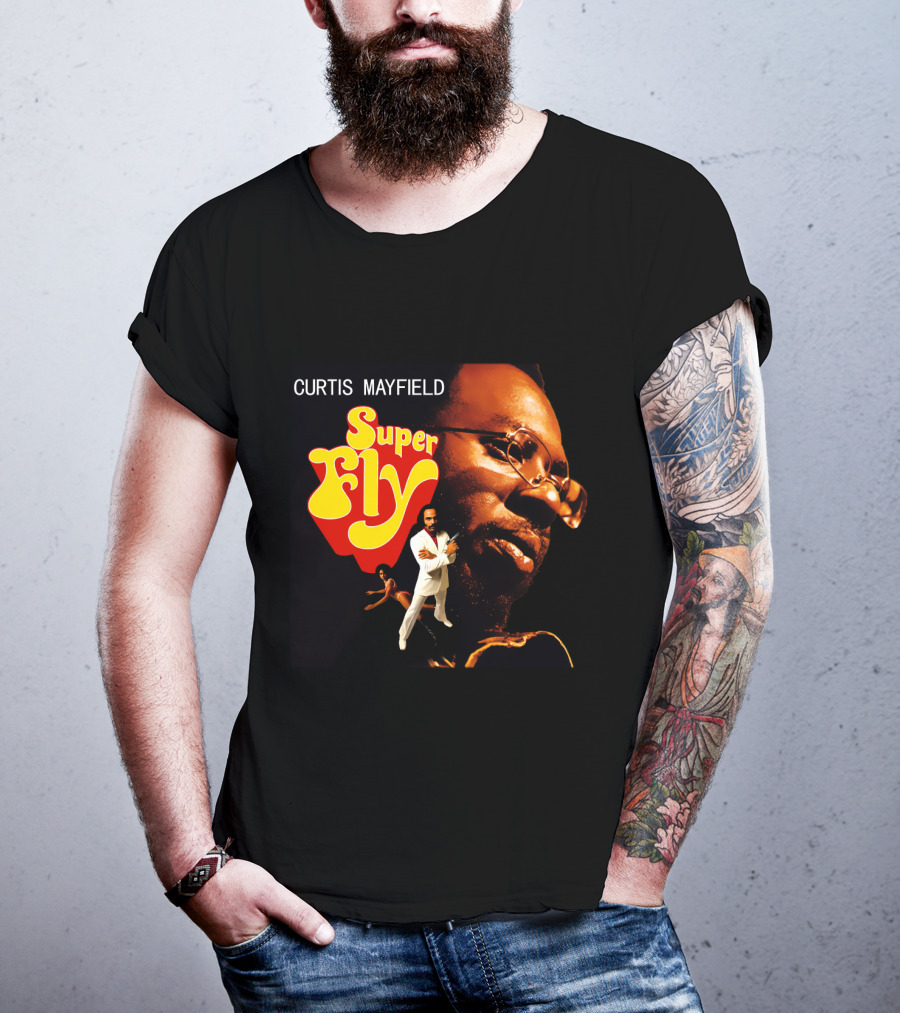Curtis Mayfield Super Fly Classic Album Cover T-Shirt