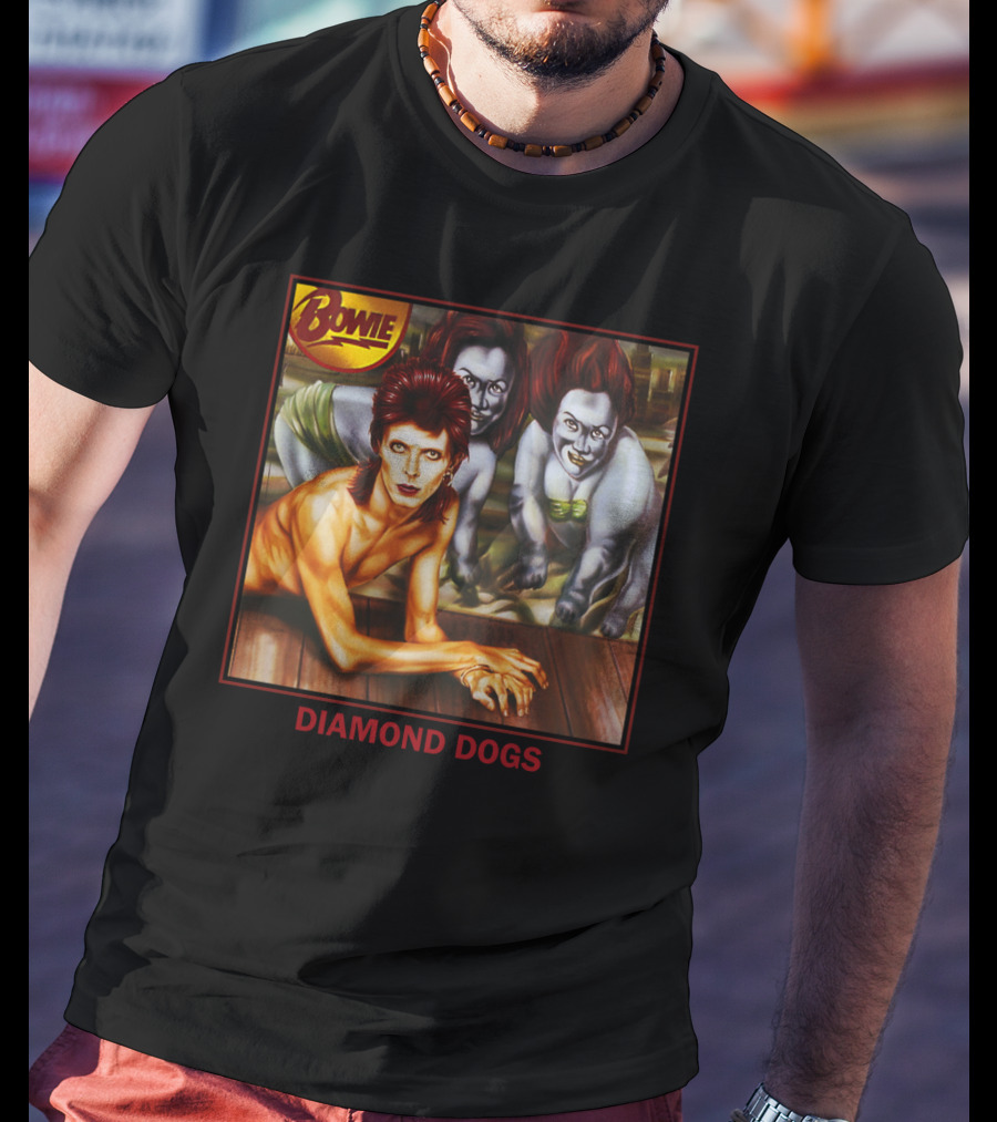 Bowie Diamond Dogs Album Cover T-Shirt