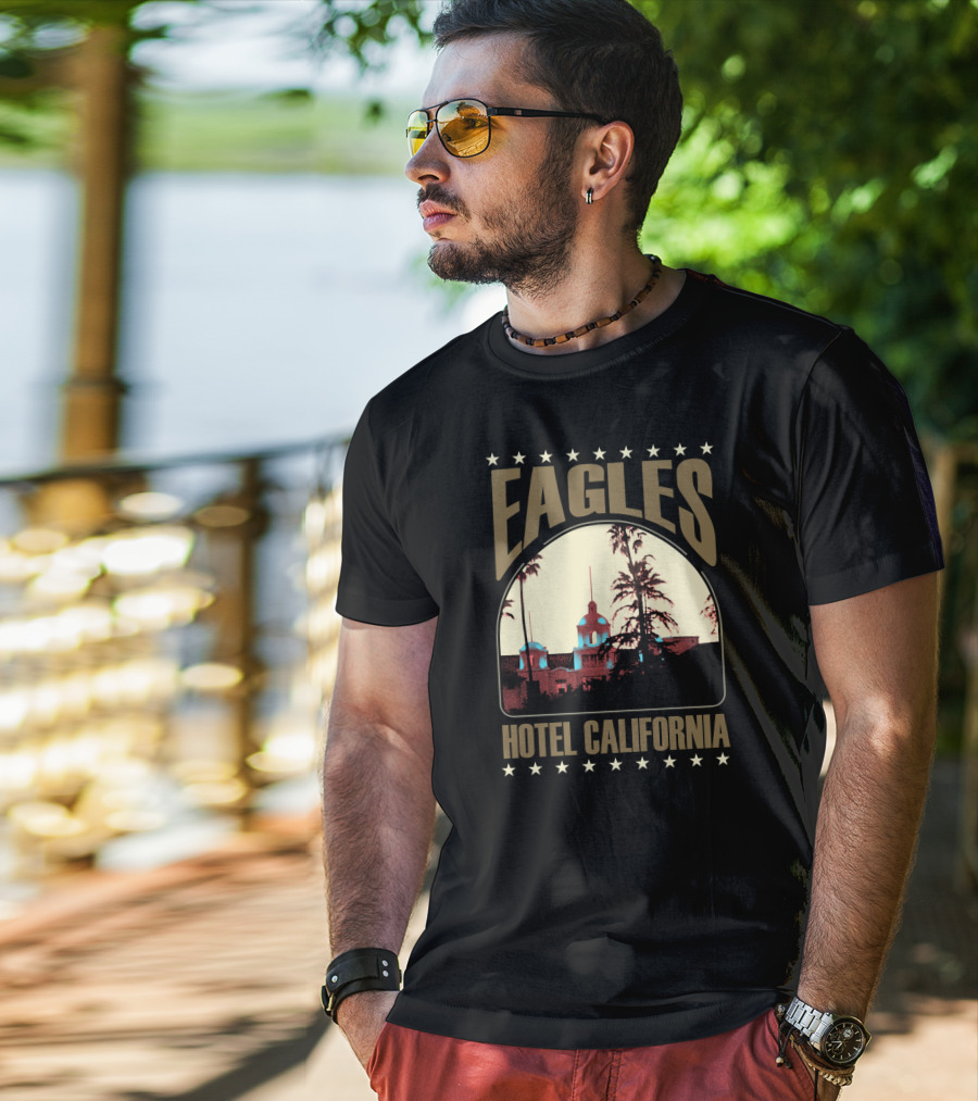 Eagles Hotel California Vintage Concert Album Art T-Shirt