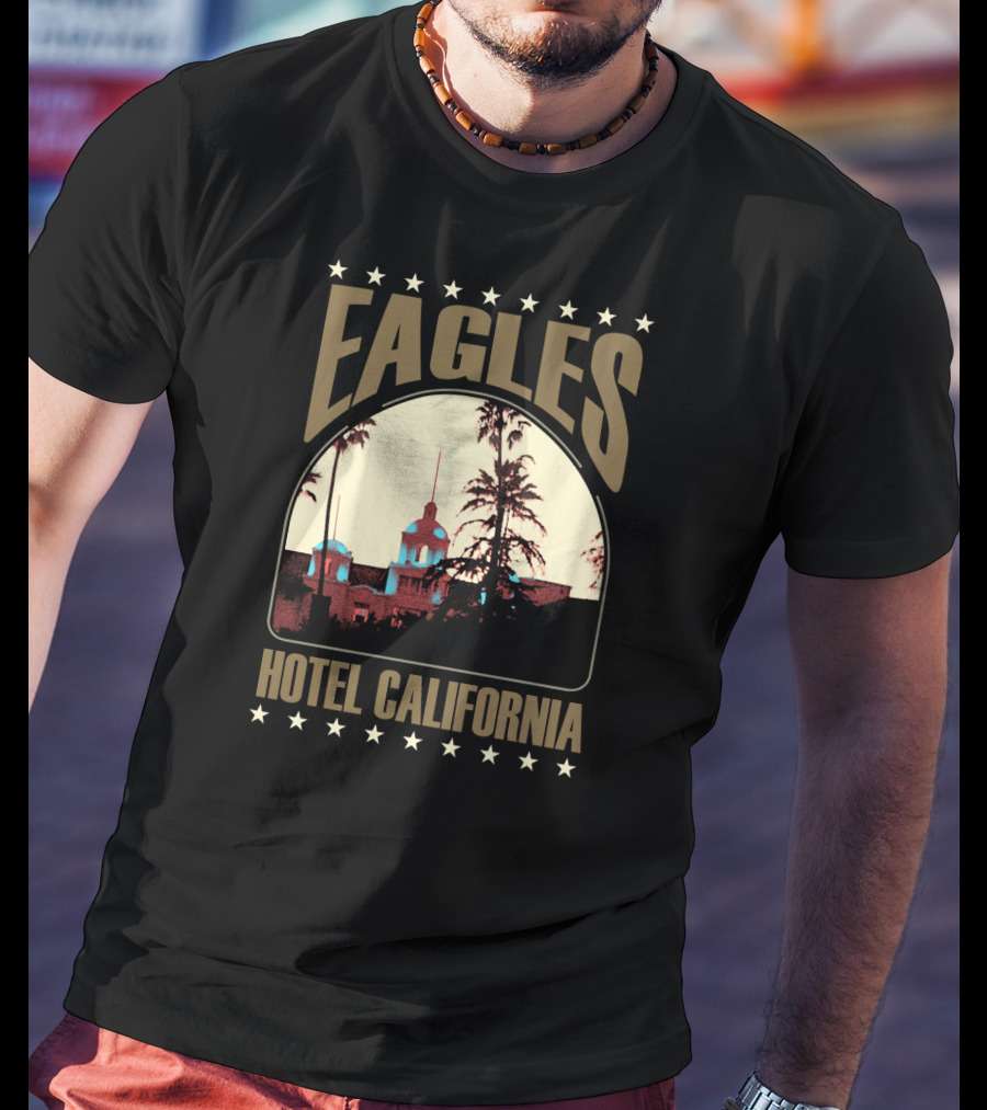 Eagles Hotel California Vintage Concert Album Art T-Shirt