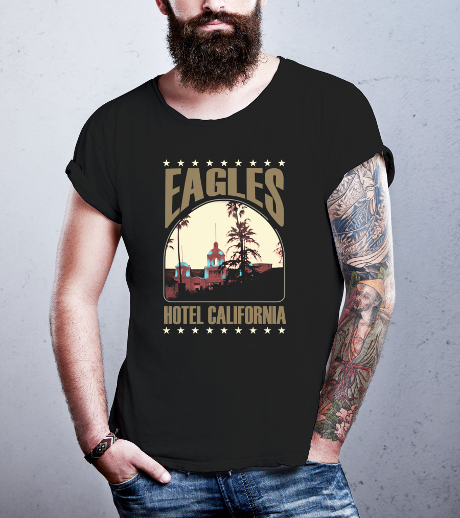 Eagles Hotel California Vintage Concert Album Art T-Shirt