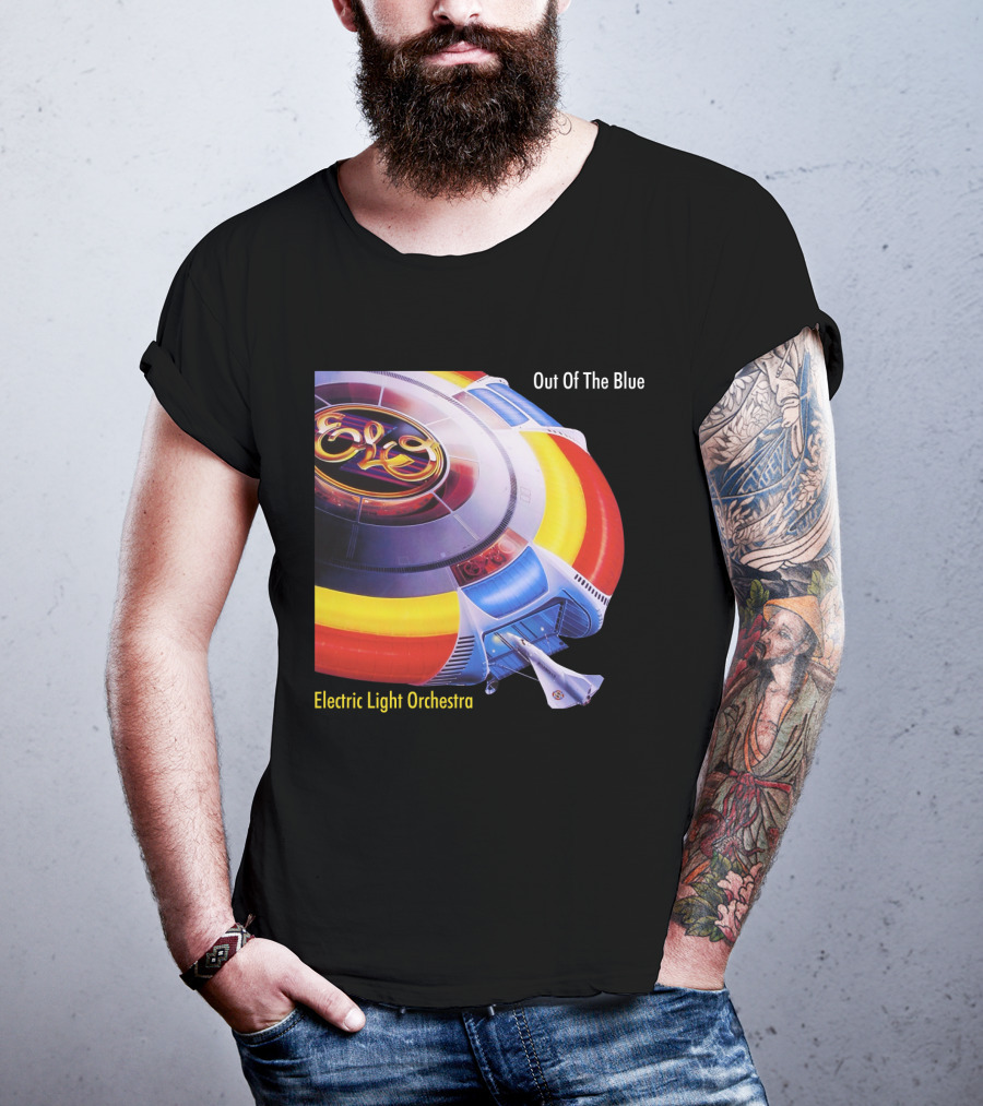 ELO Electric Light Orchestra Out Of The Blue Spaceship T-Shirt