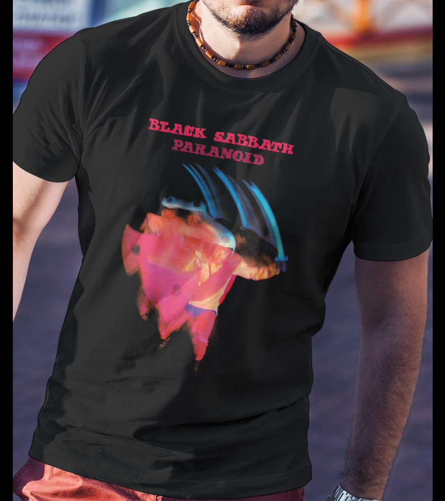 Black Sabbath Paranoid 1970 Album Cover T-Shirt