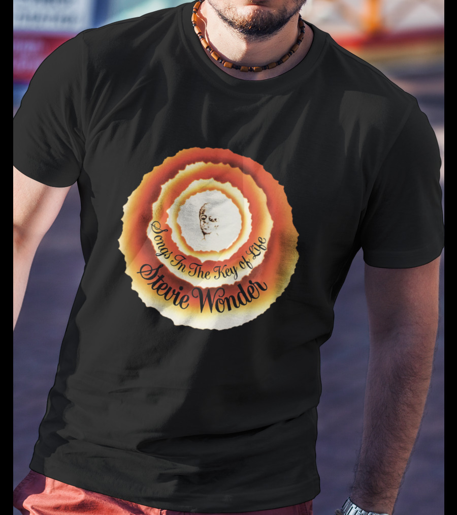 Stevie Wonder Songs In The Key Of Life Vintage Circular T-Shirt