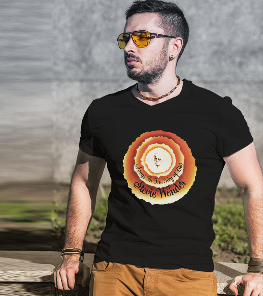 Stevie Wonder Songs In The Key Of Life Vintage Circular T-Shirt