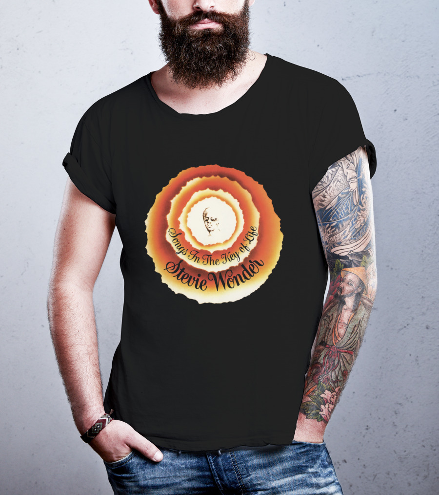 Stevie Wonder Songs In The Key Of Life Vintage Circular T-Shirt
