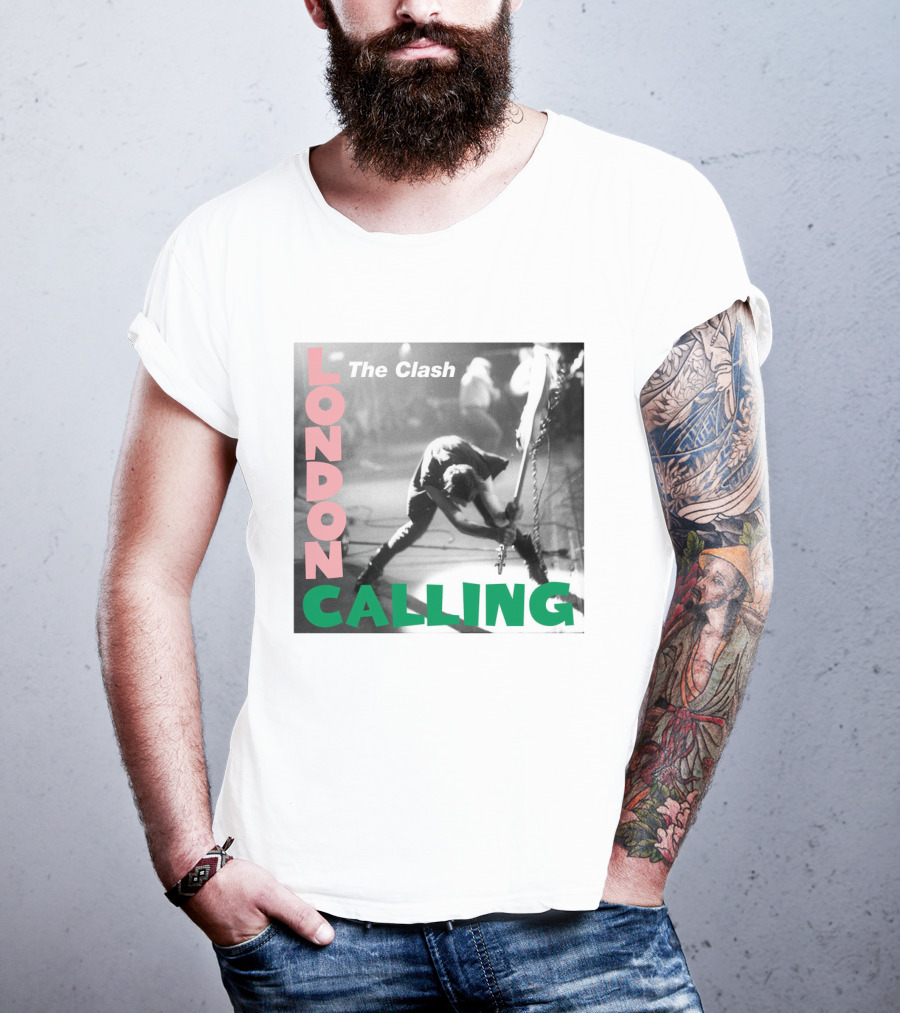 The Clash London Calling Iconic Album Cover Punk Rock Legends T-Shirt