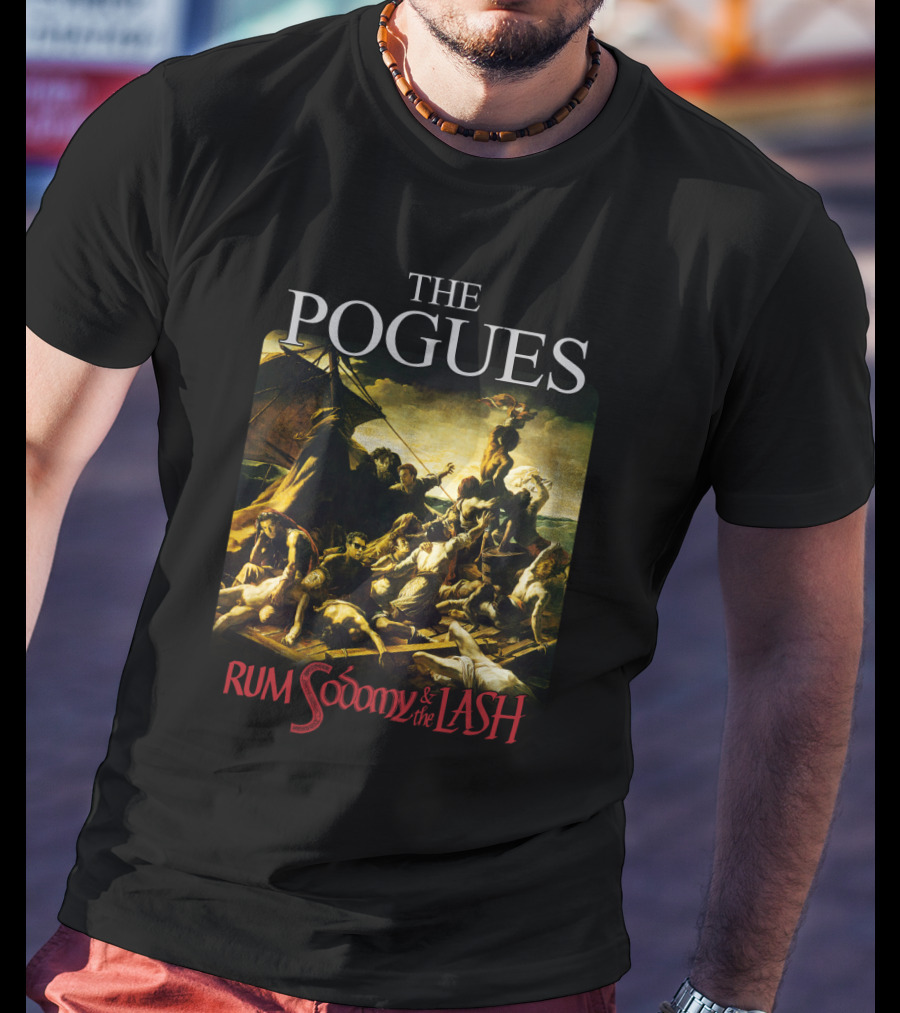 The Pogues Rum Sodomy And The Lash Album Cover Artwork T-Shirt