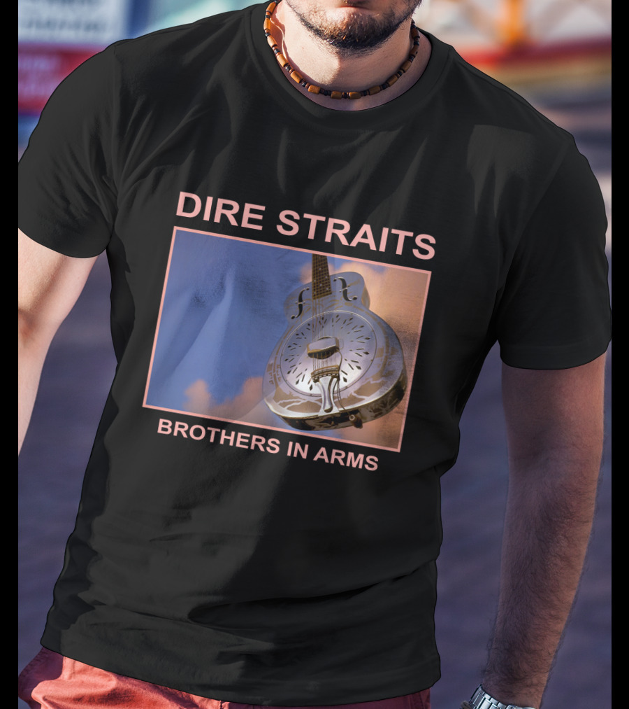 Dire Straits Brothers In Arms Steel Guitar T-Shirt