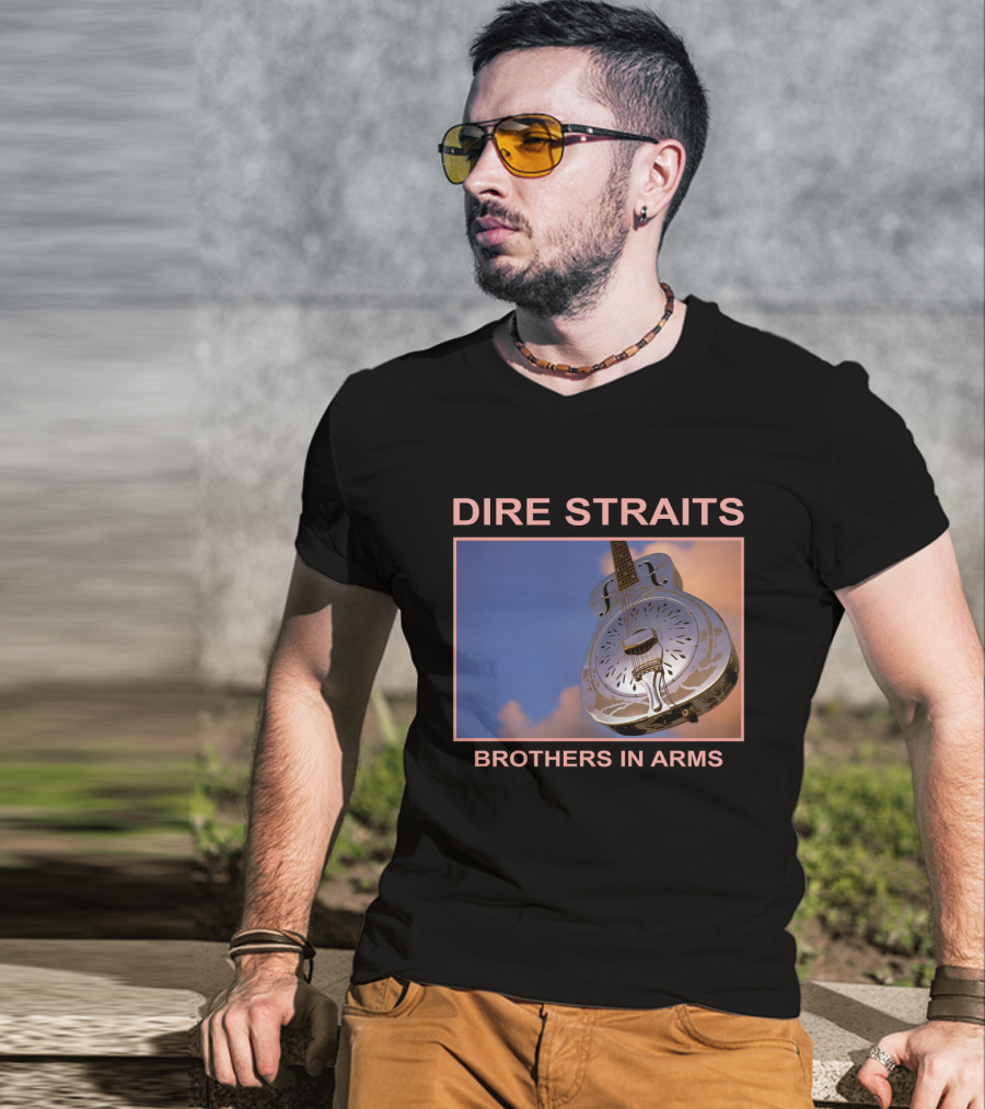 Dire Straits Brothers In Arms Steel Guitar T-Shirt