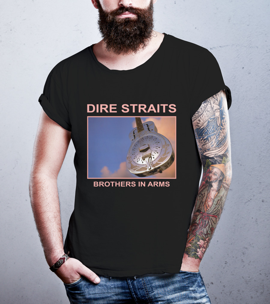 Dire Straits Brothers In Arms Steel Guitar T-Shirt