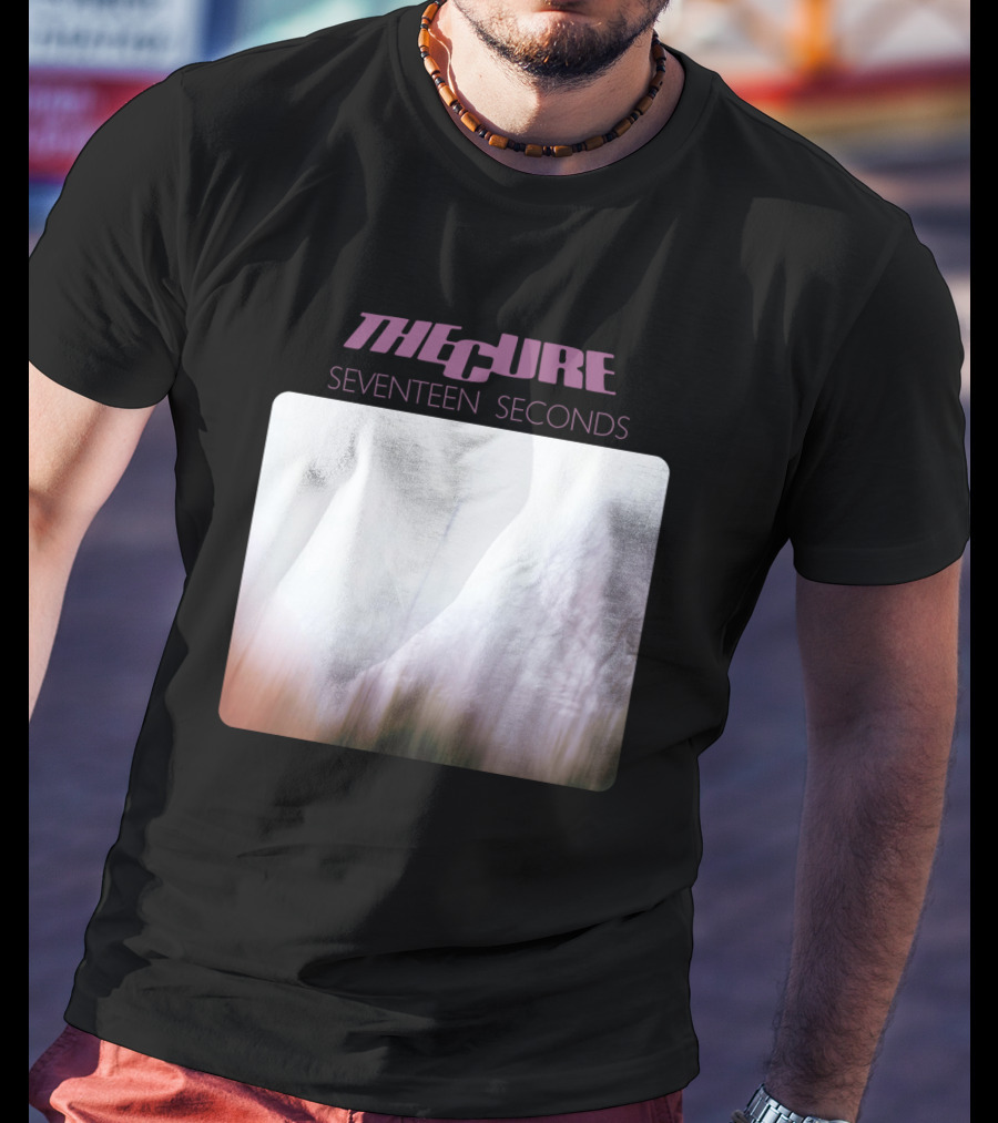 The Cure Seventeen Seconds Blurred Trees Album Cover T-Shirt