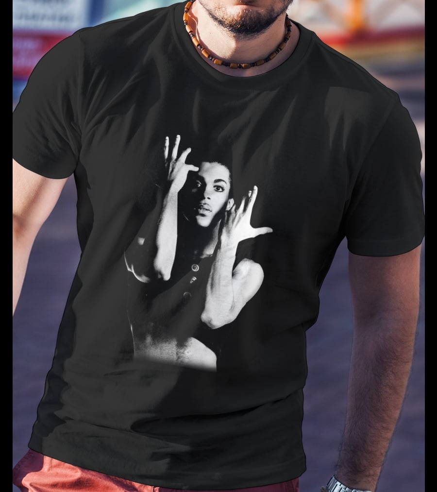Prince Parade Black And White Iconic Pose T-Shirt