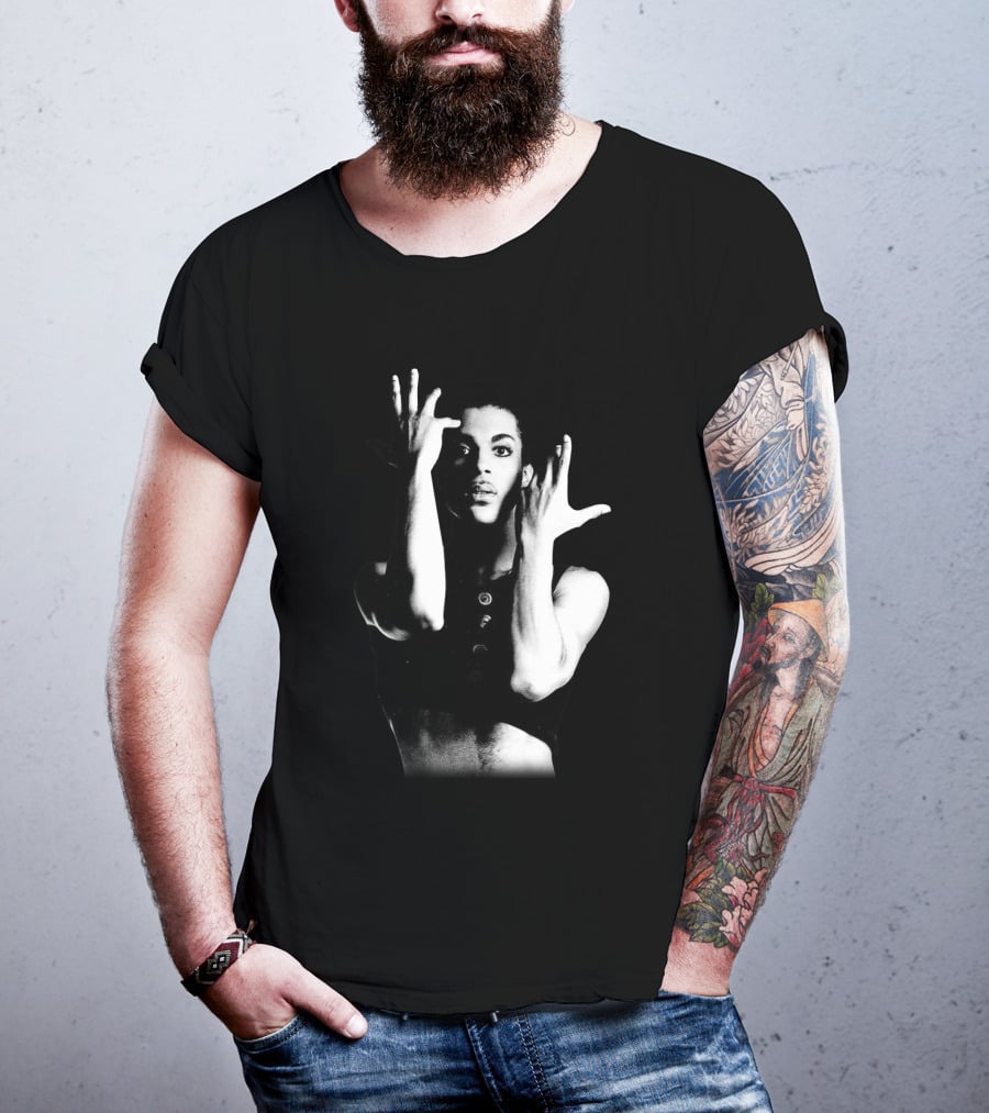 Prince Parade Black And White Iconic Pose T-Shirt