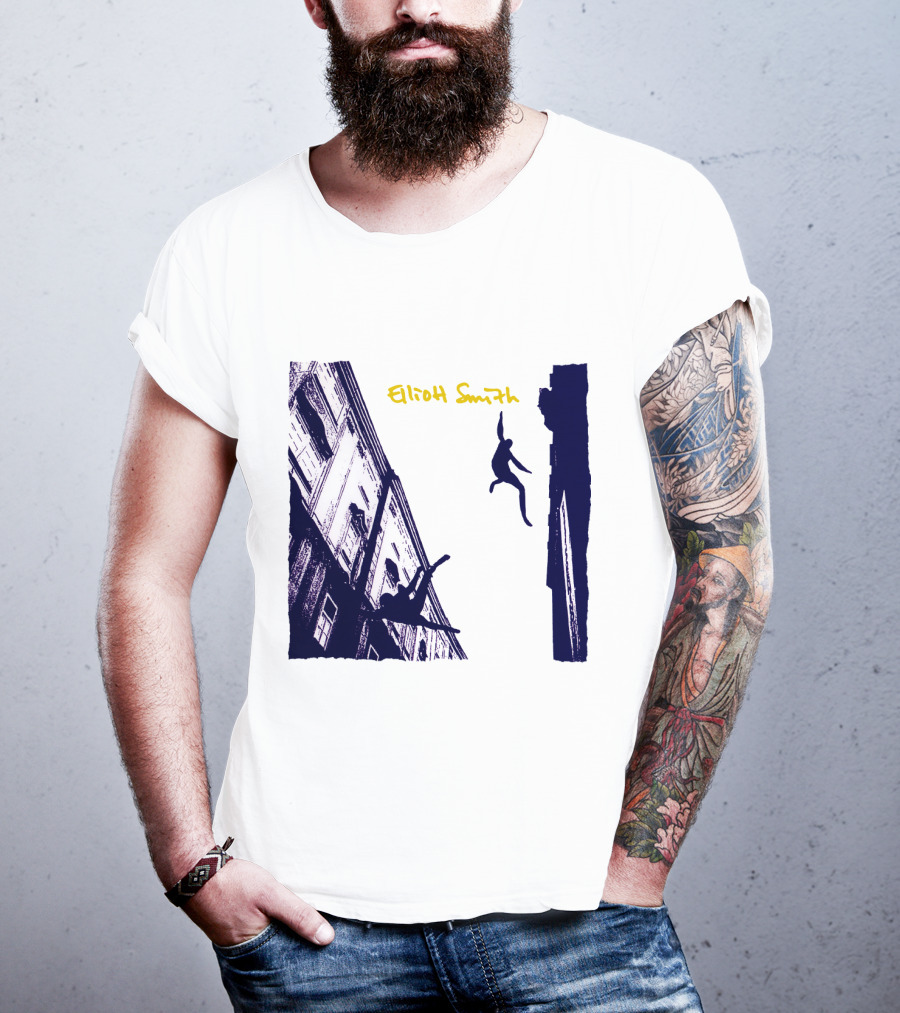 Elliott Smith Leaping Figures Urban Scene T-Shirt